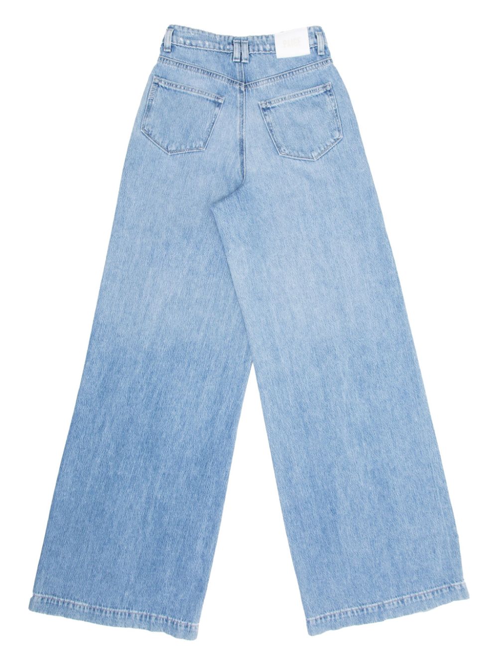 Shop Paige Portia Wide-leg Jeans In Blue