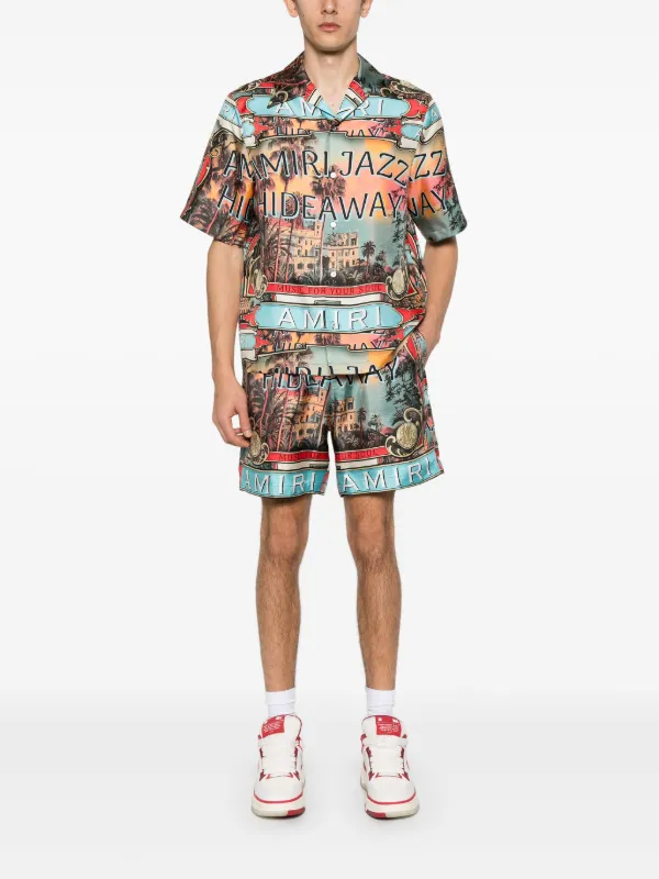 AMIRI Jazz Hideaway Shirt | Blue | FARFETCH