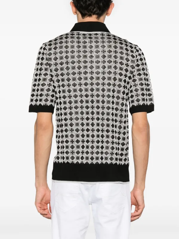 AMIRI MA quad ポロシャツ 正規品 MA QUAD TOWELING POLO - Black