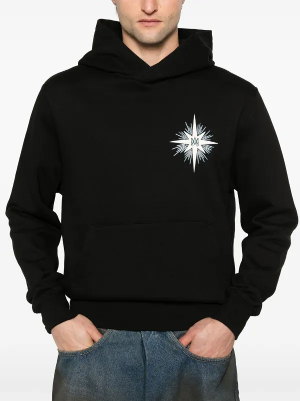 希少サイズ AMIRI スター 星 希少】AMIRI Stars レザー ロースニーカー 星 靴 ブラック