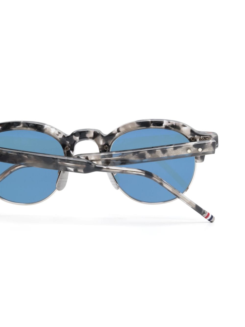 Shop Thom Browne Round-frame Sunglasses In Grau