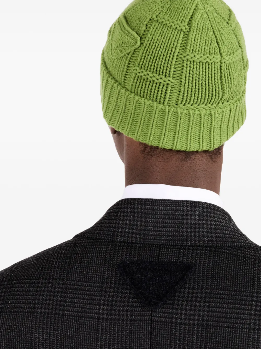Shop Prada Cashmere Beanie In Green