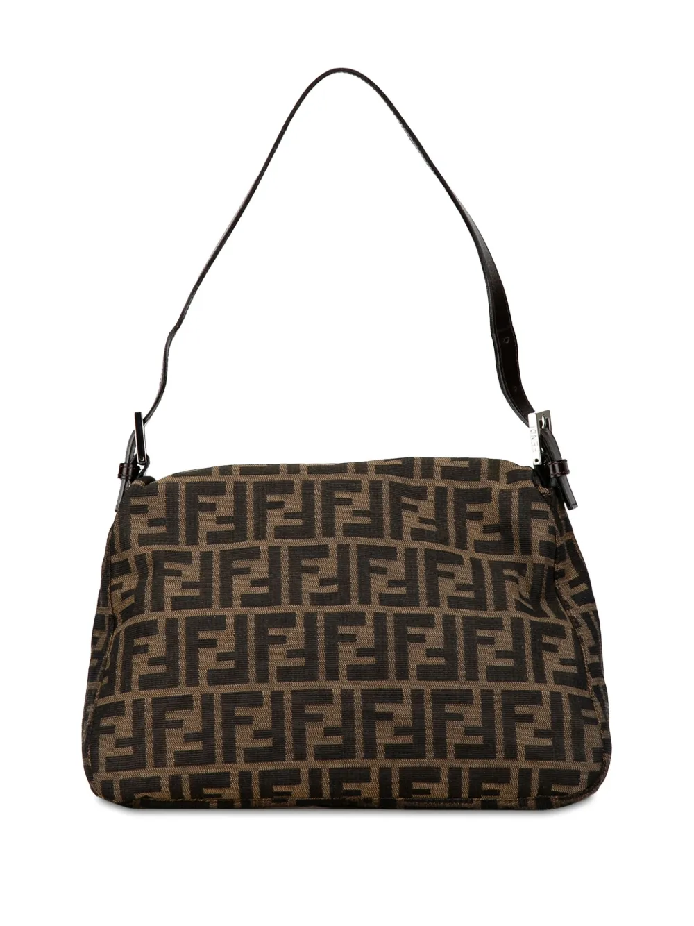Fendi Pre-Owned 2000-2010 Zucca Canvas Mamma Forever shoulder bag - Bruin