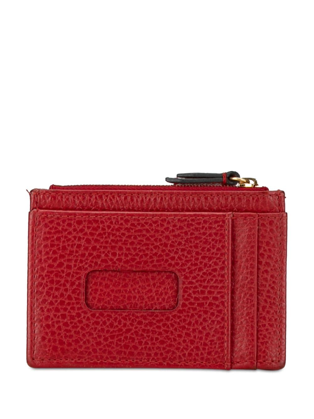 Gucci Pre-Owned 2016-2023 GG Marmont Zip card holder - RED