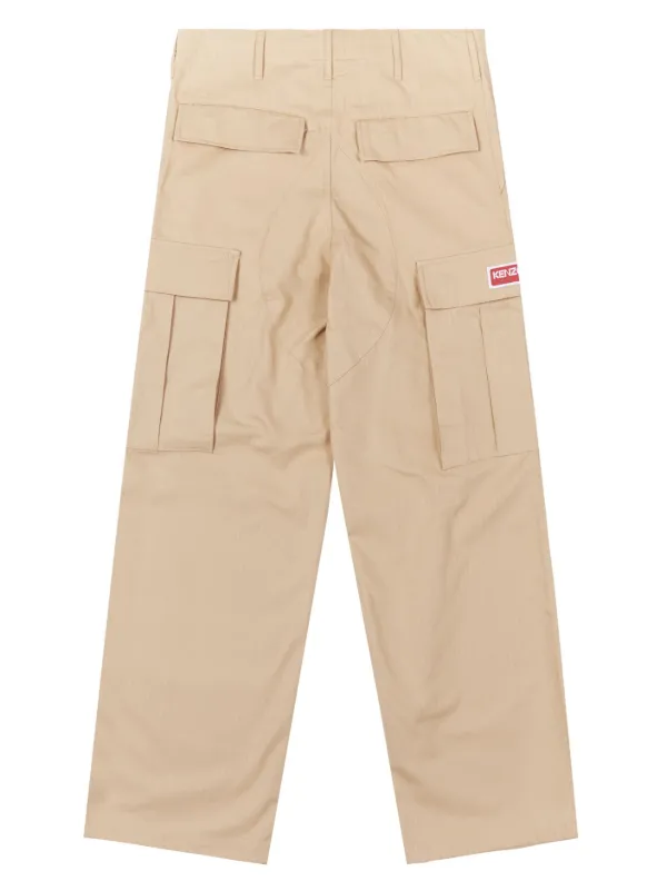 KENZO ケンゾー ゴルフ ベージュ カラー ワイド y2k カーゴ パンツ Kenzo Beige カーゴパンツ | ニュートラル | FARFETCH JP