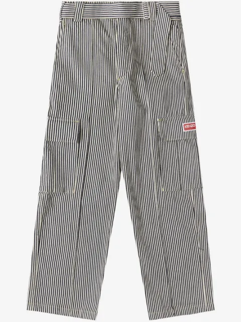 Kenzo striped "Blue" straight trousers