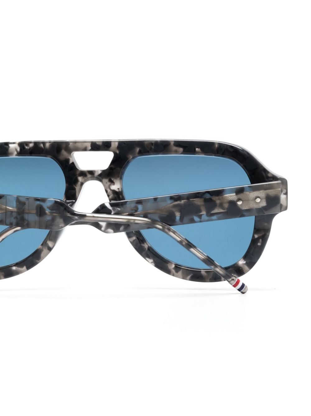 Shop Thom Browne Pilot-frame Sunglasses In Grau