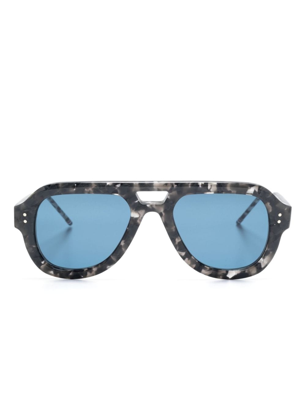 Shop Thom Browne Pilot-frame Sunglasses In Grau