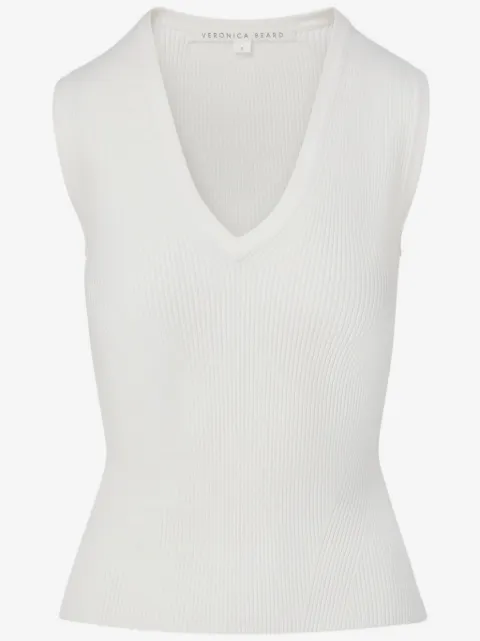 Veronica Beard Sid ribbed-knit top