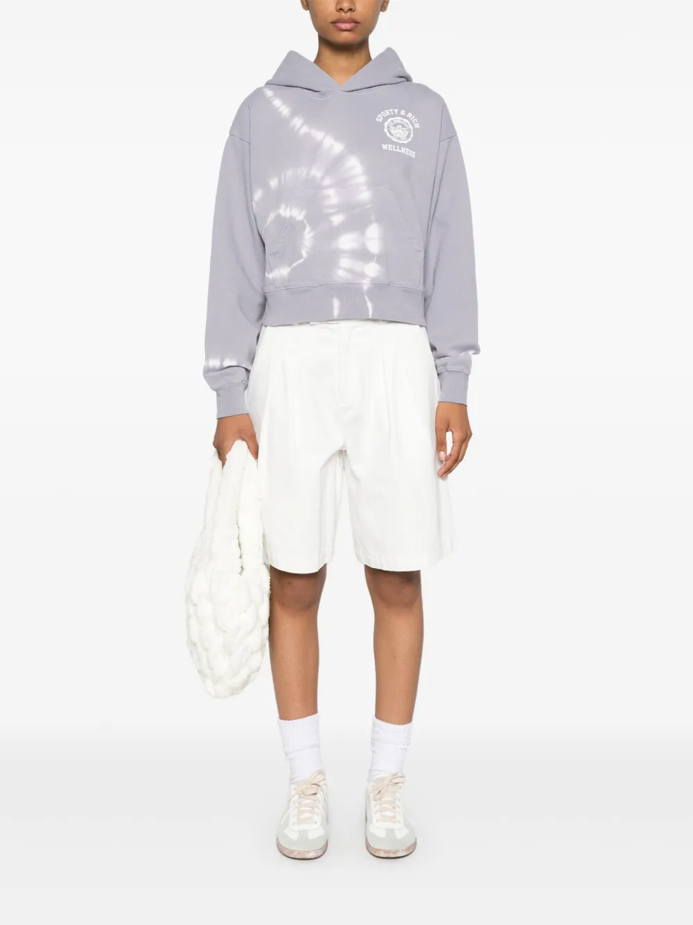 sporty&rich Sporty & Rich Hoodie met logoprint - Grijs