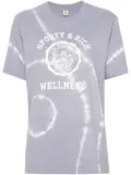 Sporty & Rich logo-print tie-dye T-shirt - Grey