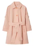 Burberry Kids cotton car coat - Pink