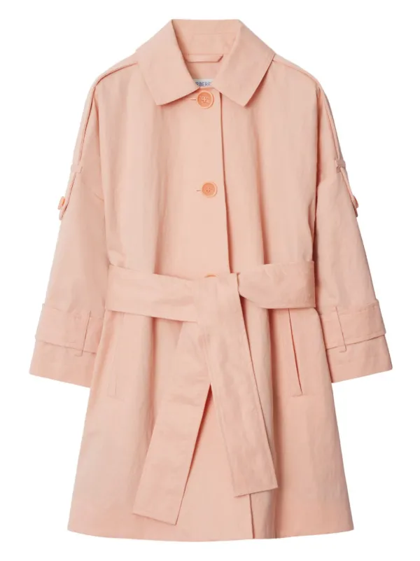 burberry trench coat kids pink