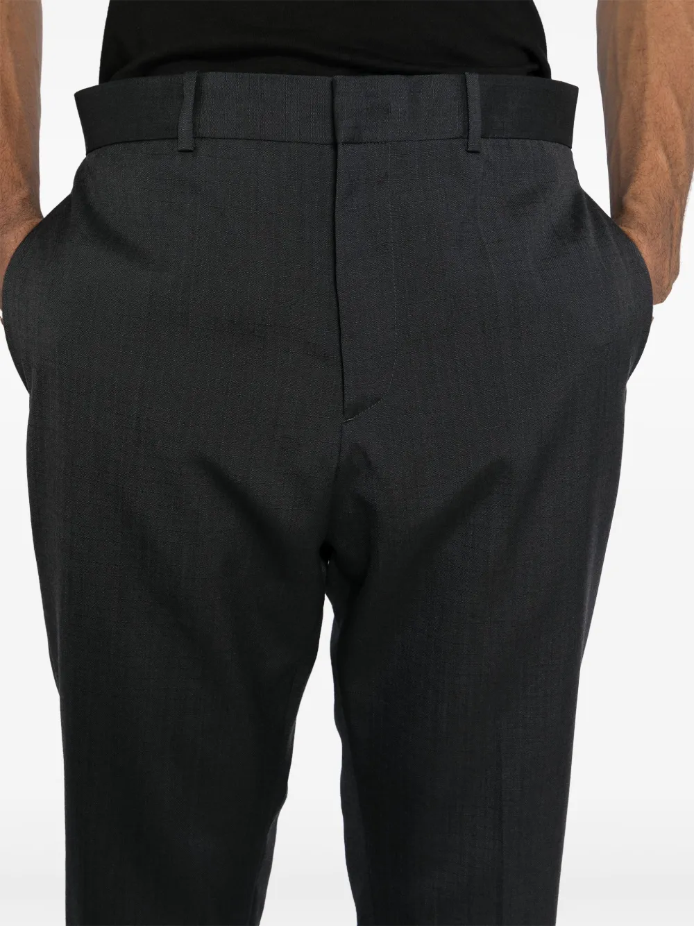 Jil Sander Pantalon met toelopende pijpen Grijs