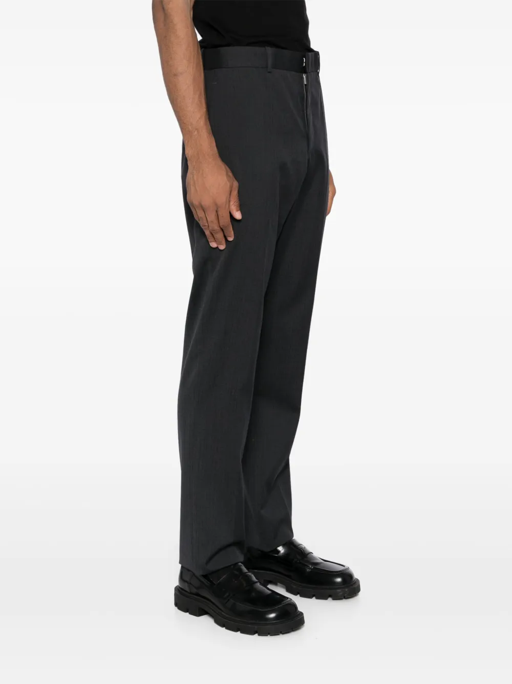 Jil Sander Pantalon met toelopende pijpen Grijs