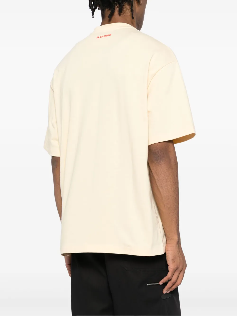 Jil Sander T-shirt met grafische print Geel
