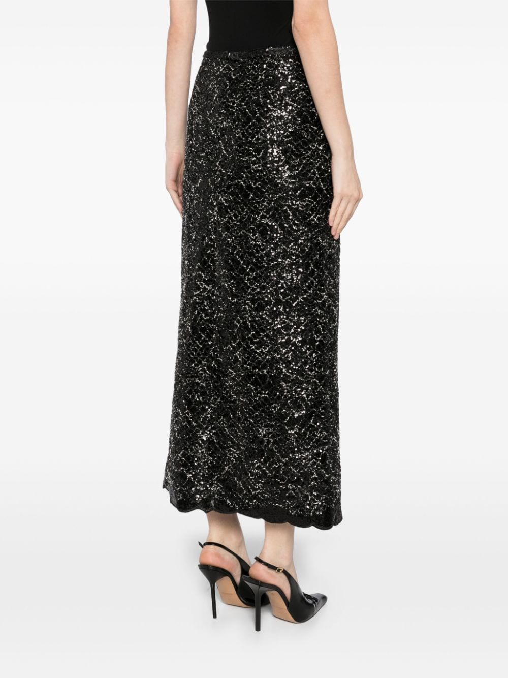 GIAMBATTISTA VALLI SEQUIN-EMBELLISHED SKIRT 