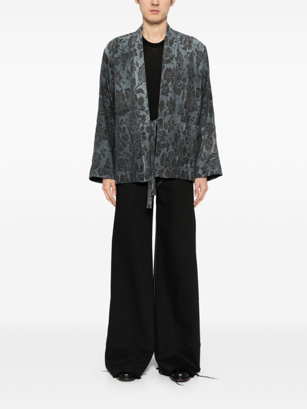 Uma Wang jacquard jacket - Blauw