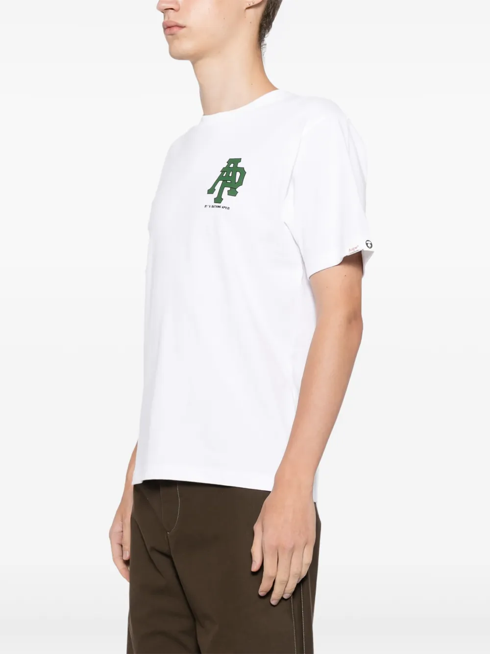 AAPE BY *A BATHING APE Katoenen T-shirt met grafische print Wit