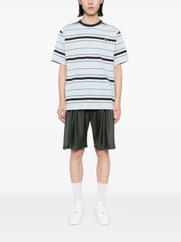 A BATHING APE® ストライプ Tシャツ | ブルー | FARFETCH JP