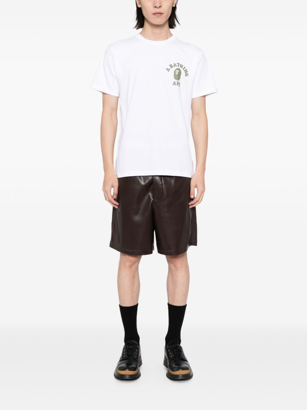 A BATHING APE® T-shirt met print - Wit