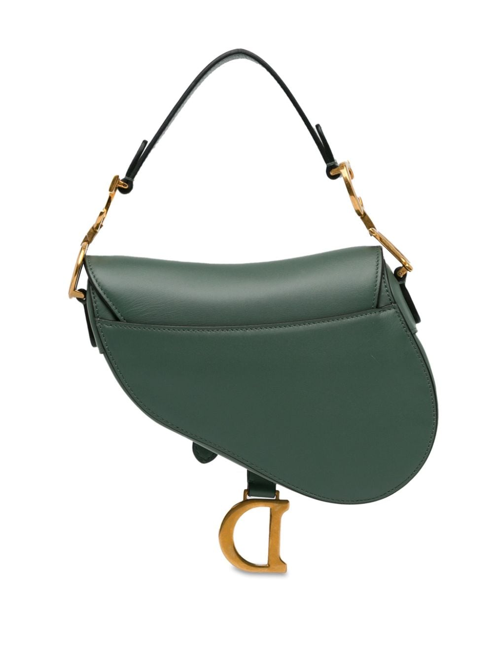 Christian Dior Pre-Owned 2009 Leather Mini Saddle Bag satchel - Groen