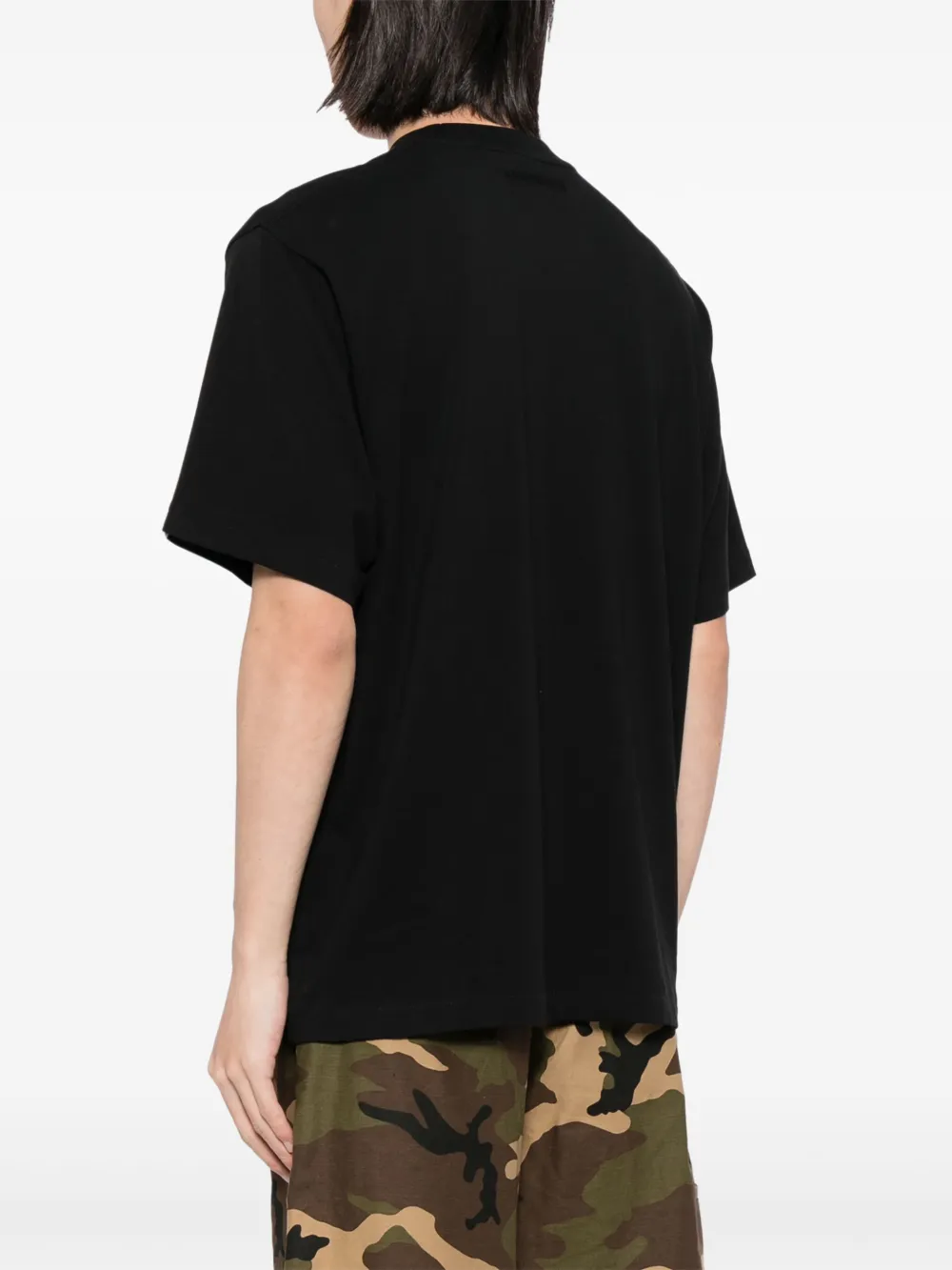 A BATHING APE T-shirt met logo-applicatie Zwart