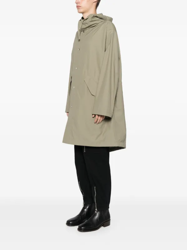 Jil Sander ロゴ パーカーコート | グリーン | FARFETCH JP