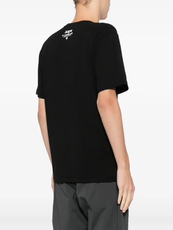AAPE BY *A BATHING APE® Camiseta Com Estampa Gráfica | Preto