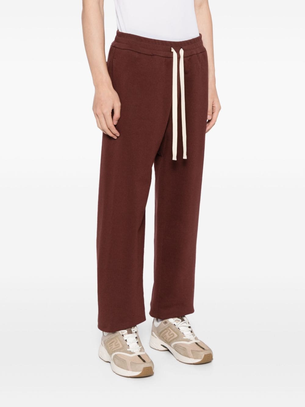 Shop Jil Sander + Tapered Sweatpants In Brown