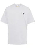 A BATHING APE® logo-appliqué cotton T-shirt - Grey