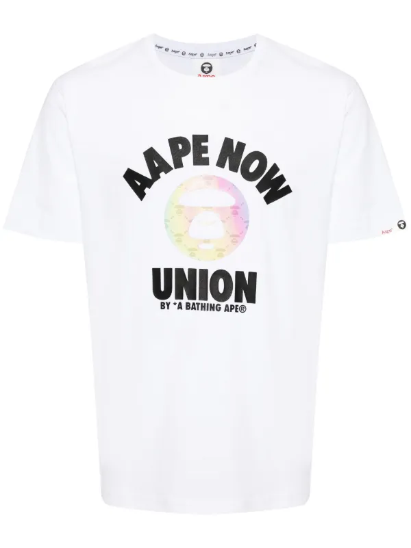 AAPE BY *A BATHING APE® グラフィック Tシャツ | ホワイト | FARFETCH JP