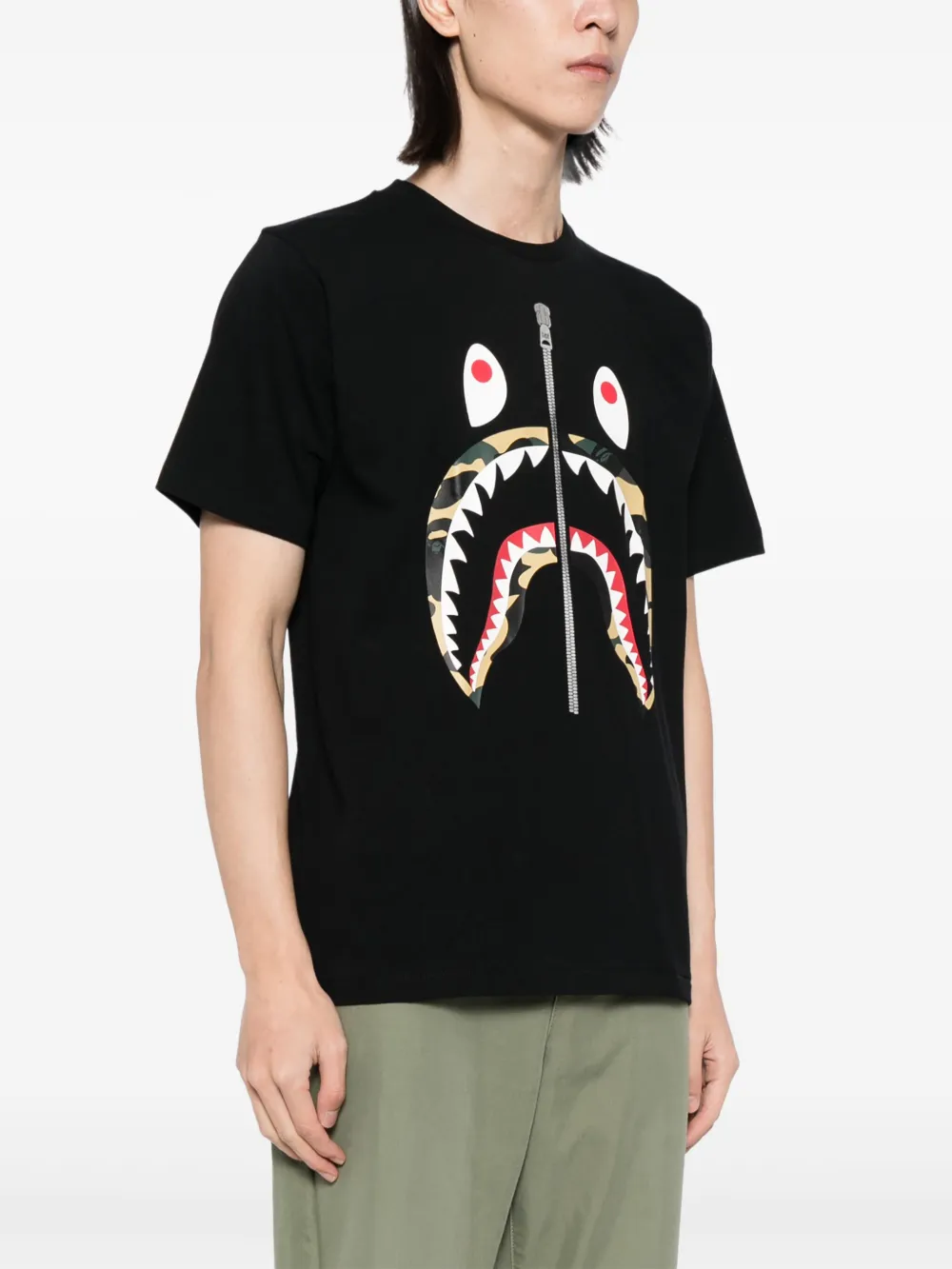 A BATHING APE® プリント Tシャツ | ブラック | FARFETCH JP