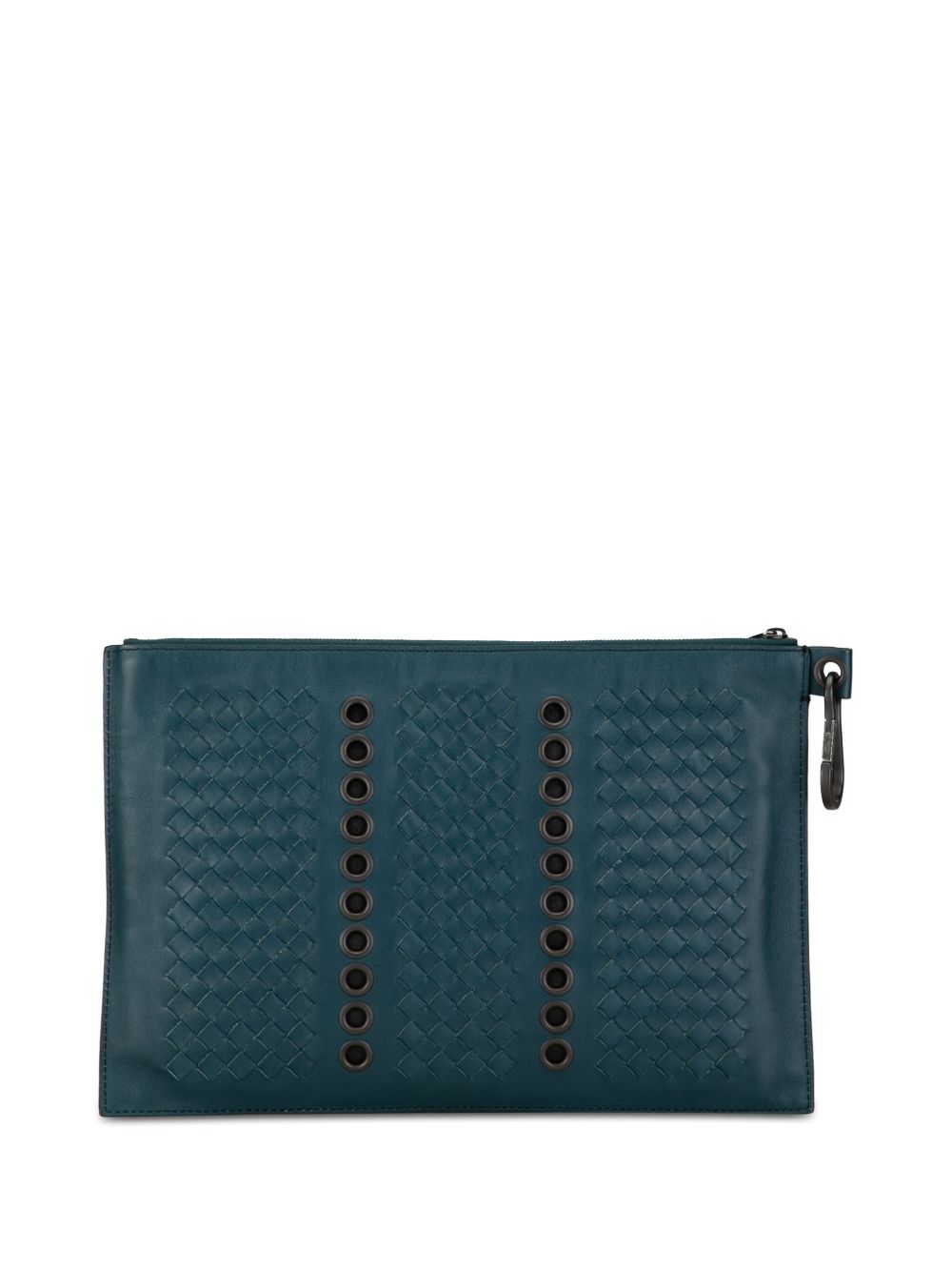 Bottega Veneta Pre-Owned 2012-2023 Intrecciato Grommet clutch bag - Blauw