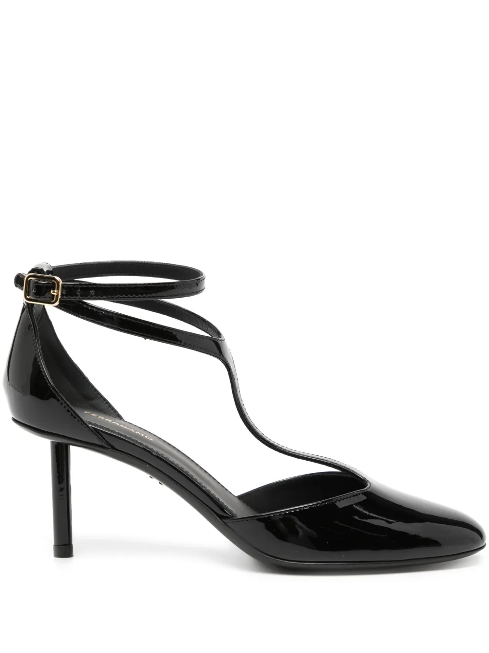 Ferragamo leather pumps Black