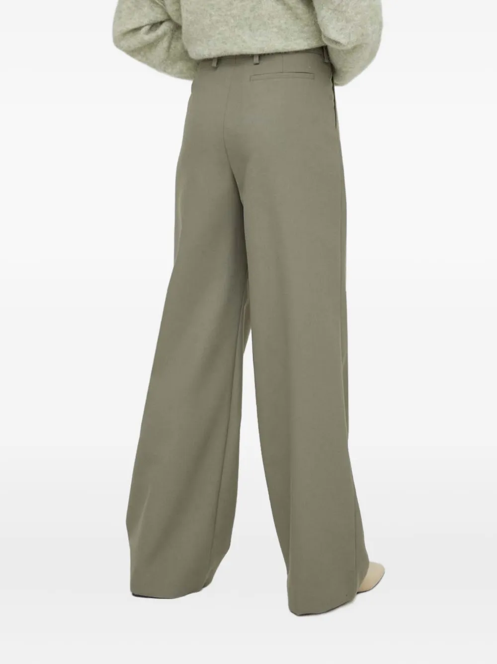  Won Hundred Pleated-design Trousers - Green 