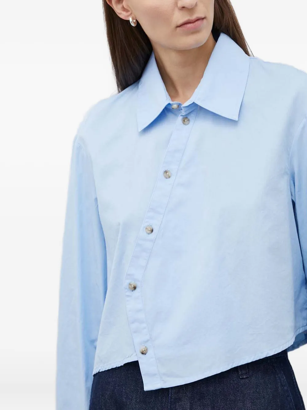 Won Hundred Linnen blouse Blauw