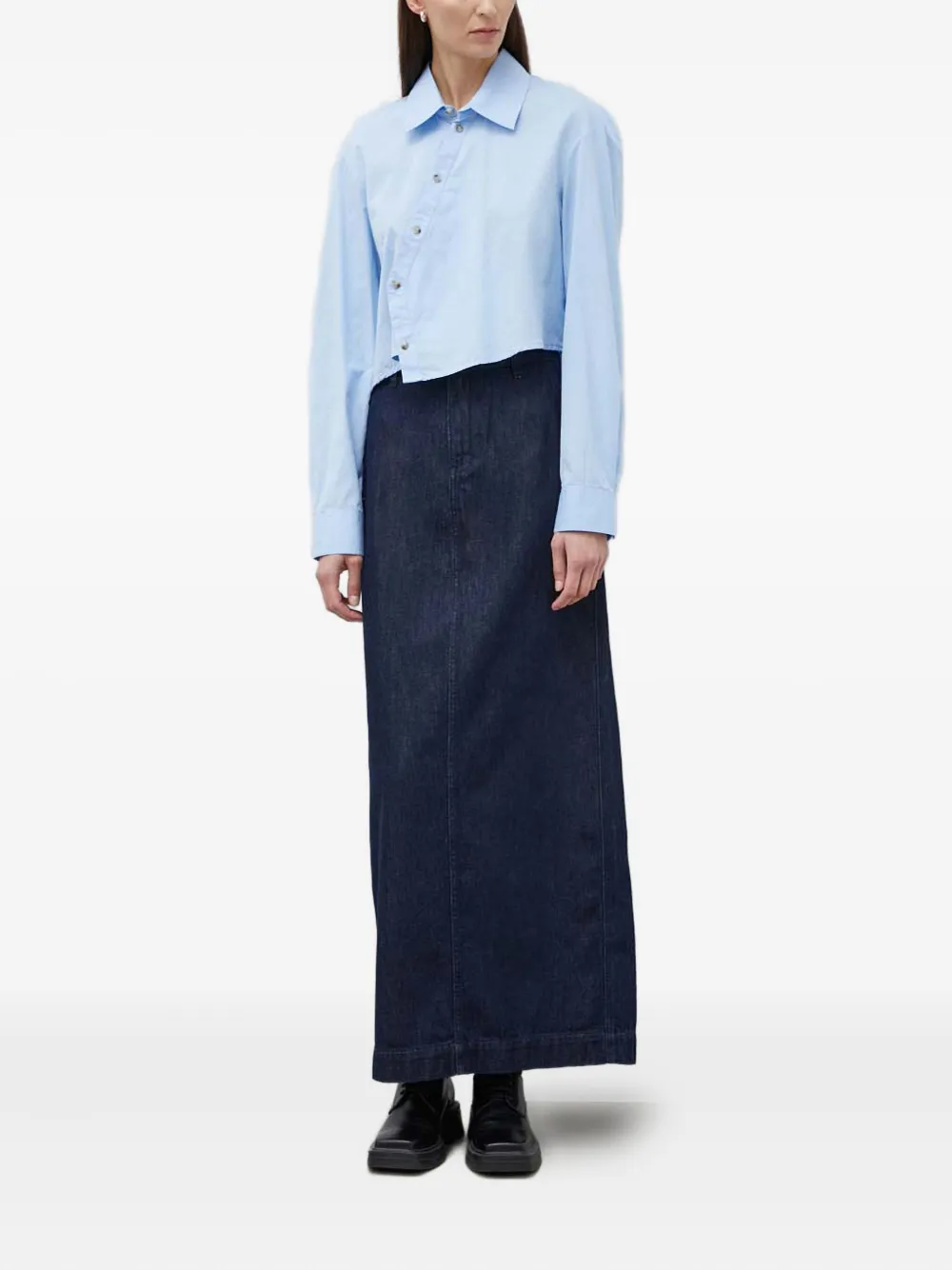 Won Hundred button-fastening shirt - Blauw