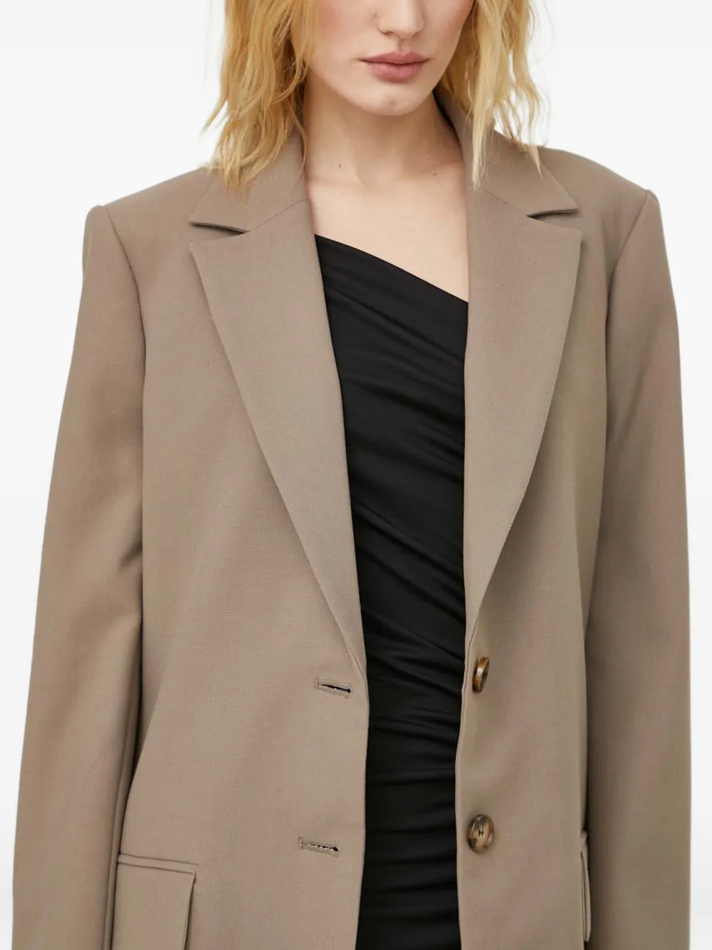 Won Hundred Blazer met knoopsluiting Beige
