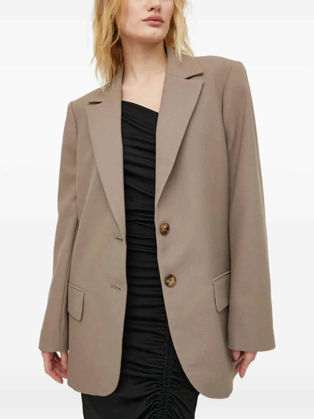 Won Hundred Blazer met knoopsluiting Beige