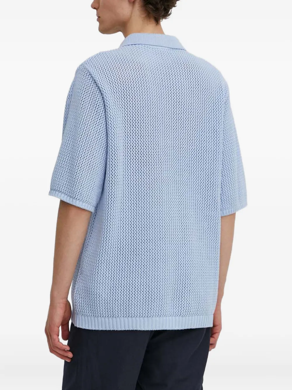  Won Hundred Buttoned Polo Shirts - Blue 