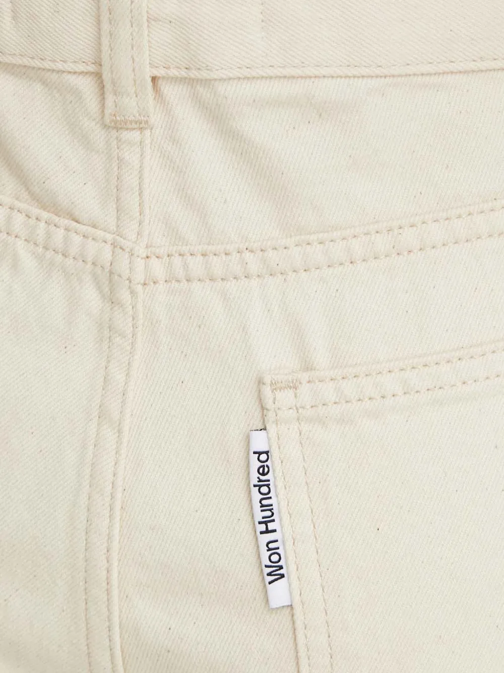 Won Hundred Broek met knoopsluiting Wit