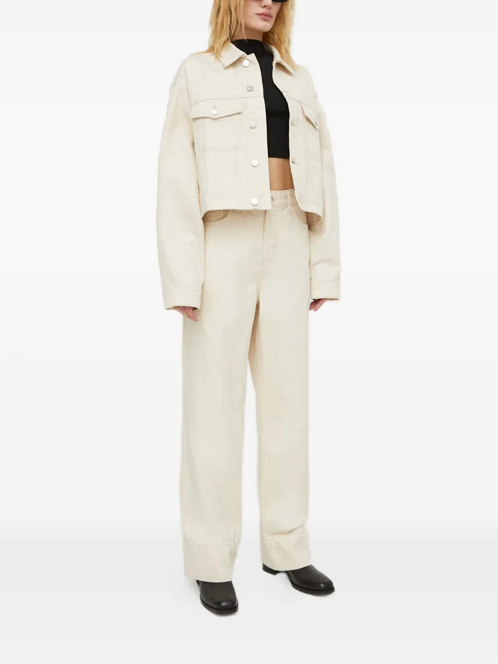 Won Hundred button-fastening trousers - Wit