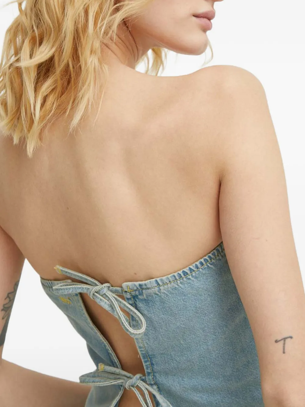 Won Hundred Open-back Top In Blue