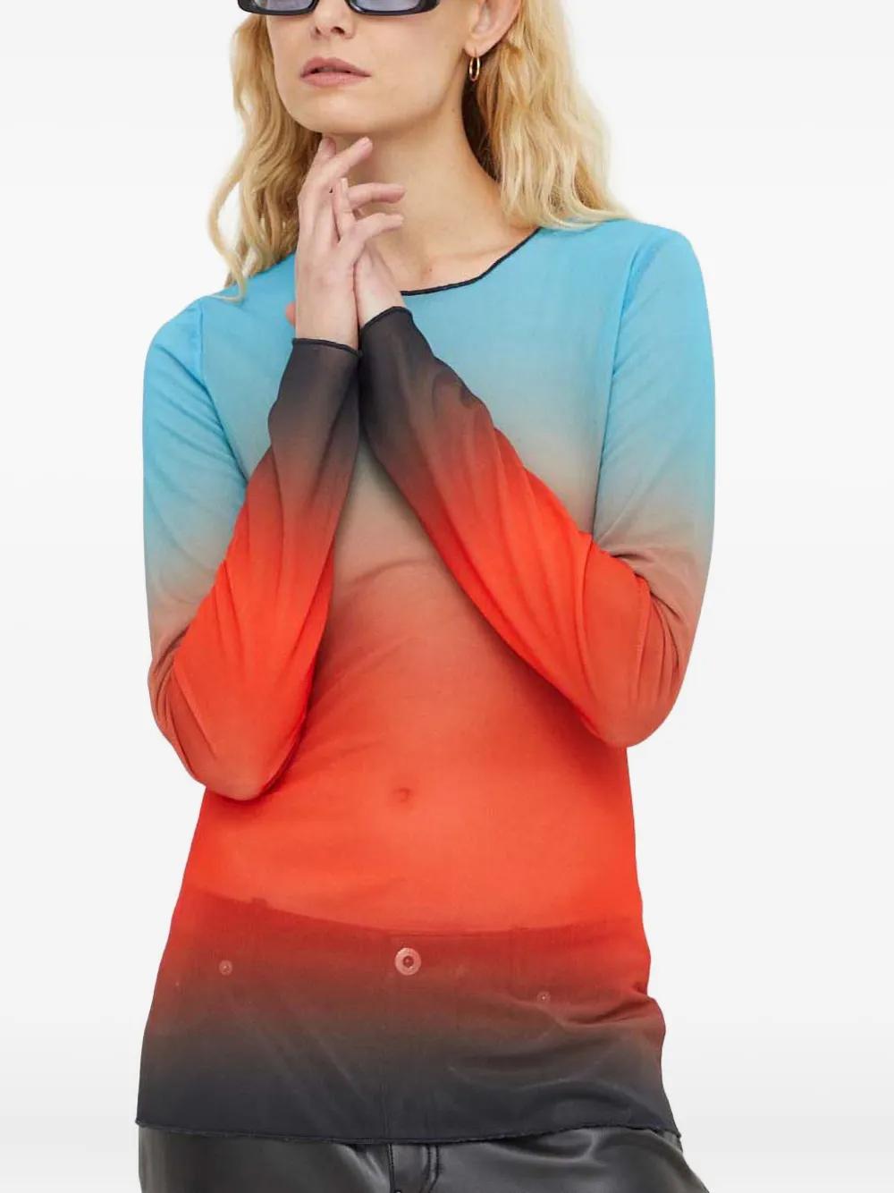 Won Hundred long-sleeved top | Blue | Image 1
