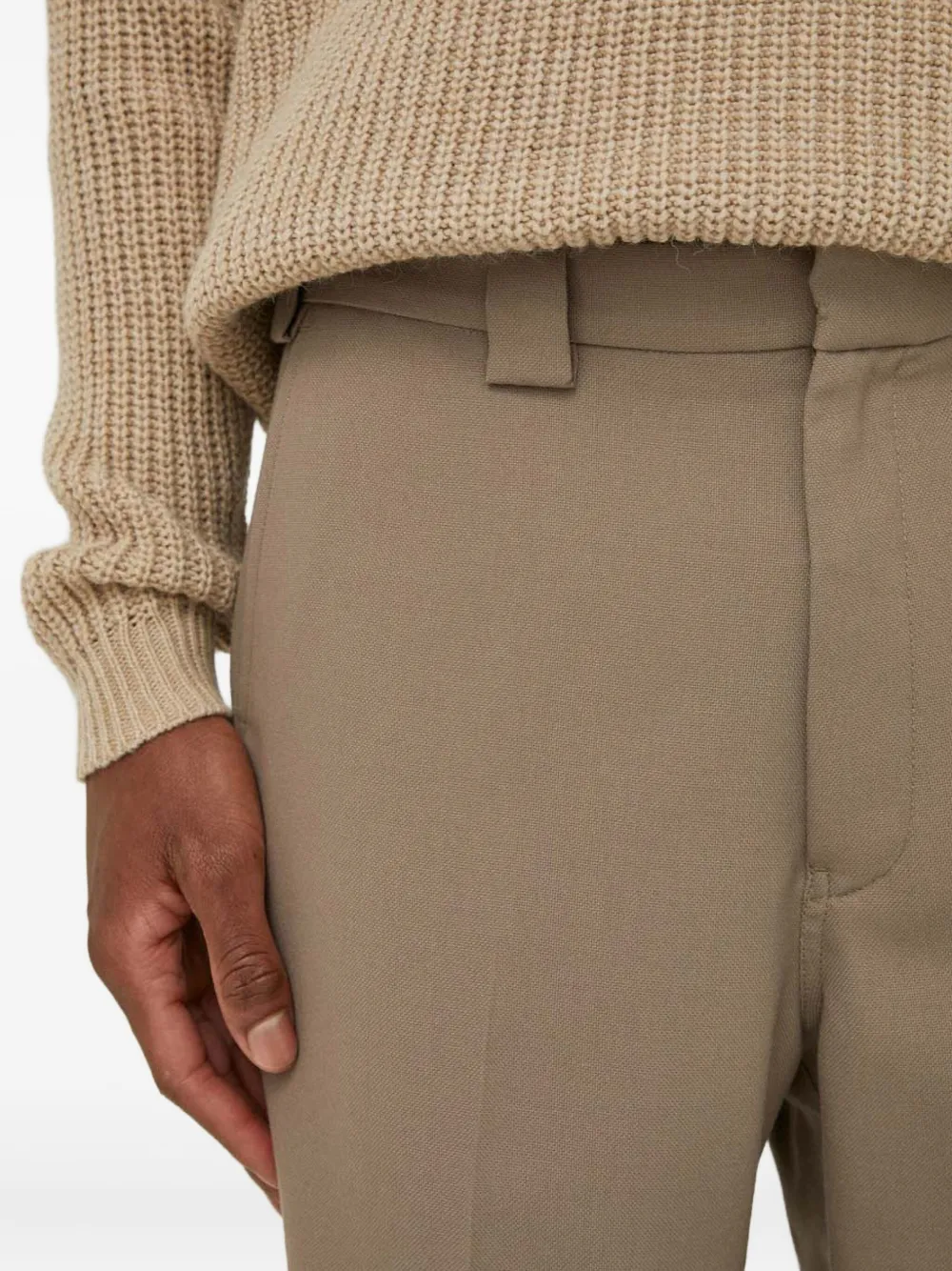 Won Hundred Shorts met riemlussen Beige