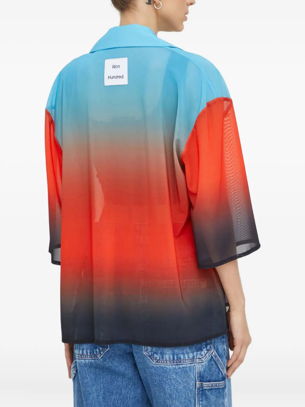  Won Hundred Gradient-design Shirt 