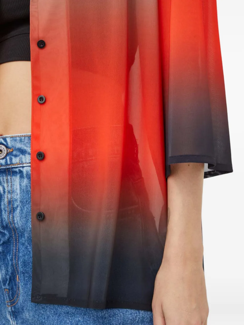 Won Hundred Blouse met kleurverloop Rood