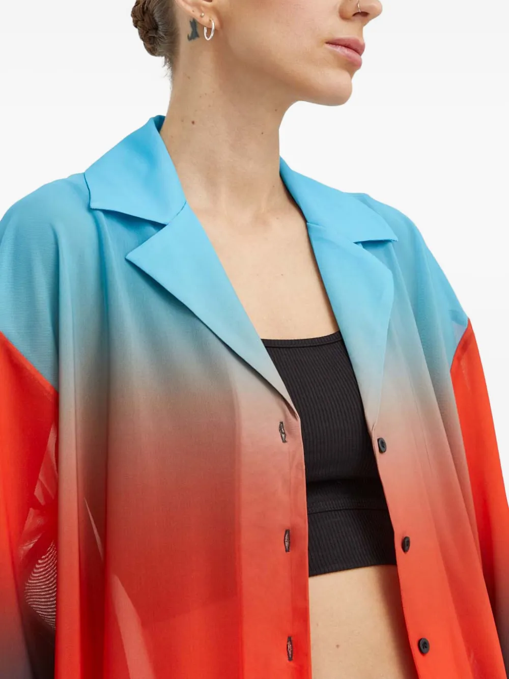 Won Hundred Blouse met kleurverloop Rood