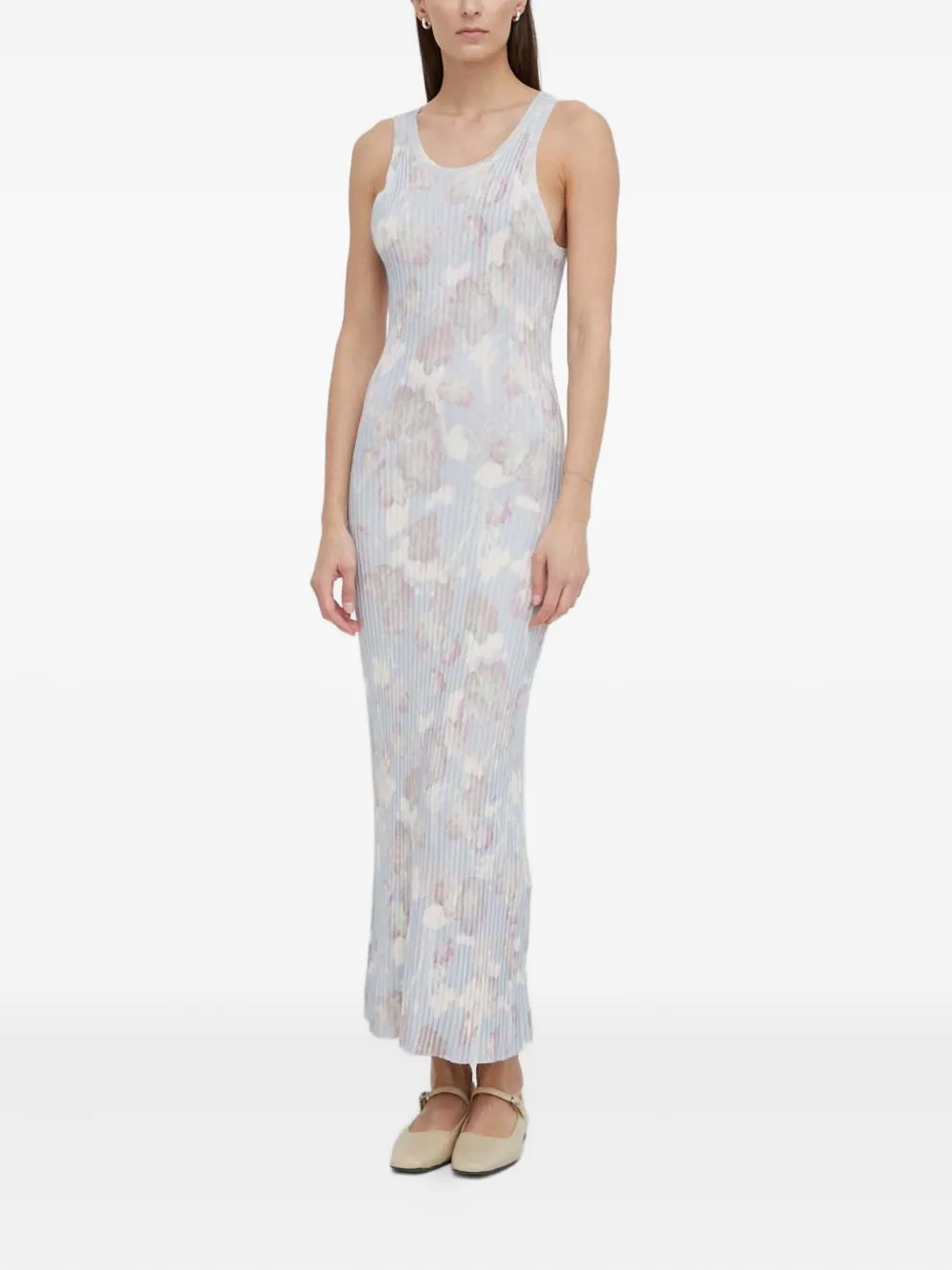 Won Hundred floral-pattern maxi dress - Blauw